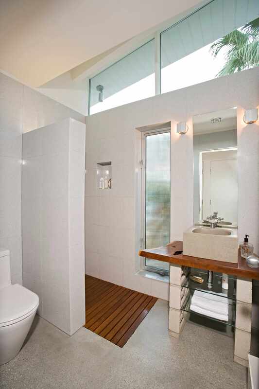 bathroom with velux and wooden floors Picture