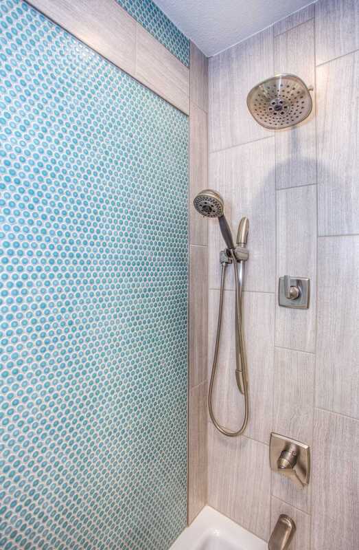 new shower with mosaic tiles Picture